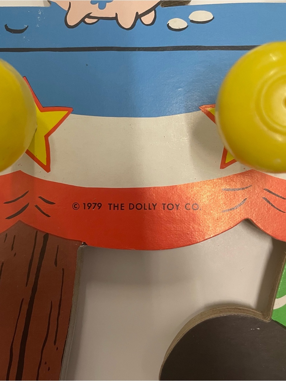 VNTG Dolly Toy Co. Tidee Up Clothes Hanger Balloon Man & Dog Nursery Decor USAp - Picture 5 of 13